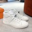 Hermes Men's Daydream High-top Sneakers in White Leather