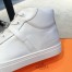 Hermes Men's Daydream High-top Sneakers in White Leather