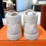 Hermes Men's Daydream High-top Sneakers in White Leather