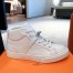 Hermes Men's Daydream High-top Sneakers in White Leather