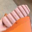 Hermes Women's Impulse Sneakers in Pink Fabric and Leather