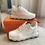 Hermes Men's Impulse Sneakers in White Fabric and Leather