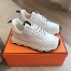 Hermes Men's Impulse Sneakers in White Fabric and Leather