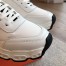 Hermes Men's Impulse Sneakers in White Fabric and Leather
