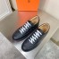 Hermes Boomerang Sneakers In Black Epsom Leather