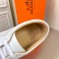 Hermes Boomerang Sneakers In White Epsom Leather