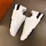 Hermes Men's Trail Sneakers In White Calfskin Leather