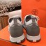 Hermes Men's Addict Sneakers In Grey Knit