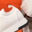 Hermes Men's Addict Sneakers In White Knit