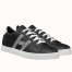 Hermes Men's Avantage Sneakers In Black Calfskin