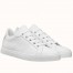 Hermes Men's Avantage Sneakers In White Calfskin