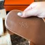 Hermes Men's Izmir Sandals In Gold Epsom Calfskin