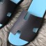 Hermes Men's Izmir Sandals In Black Epsom Calfskin
