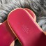 Hermes Men's Izmir Sandals In Red Epsom Calfskin
