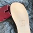 Hermes Men's Izmir Sandals In Red Epsom Calfskin