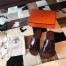 Hermes Men's Izmir Sandals In Bordeaux Shiny Niloticus Crocodile Leather