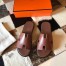 Hermes Men's Izmir Sandals In Brown Swift Calfskin