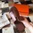 Hermes Men's Izmir Sandals In Brown Swift Calfskin