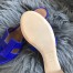 Hermes Oasis Slide Sandals In Blue Electric Niloticus Crocodile Shiny Skin