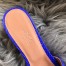 Hermes Oasis Slide Sandals In Blue Electric Niloticus Crocodile Shiny Skin
