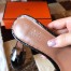 Hermes Oasis Slide Sandals In Black Niloticus Crocodile Shiny Skin
