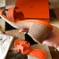 Hermes Oasis Slide Sandals 50mm In Orange Epsom Calfskin