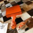 Hermes Oasis Slide Sandals 50mm In Orange Epsom Calfskin