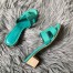 Hermes Oasis Slide Sandals 50mm In Vert Verone Epsom Calfskin