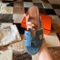 Hermes Oasis Slide Sandals 50mm In Jean Blue Ostrich Leather