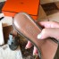 Hermes Oasis Slide Sandals 50mm In Grey Ostrich Leather