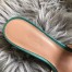 Hermes Oasis Slide Sandals 50mm In Malachite Epsom Perforated Calfskin