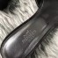 Hermes Oasis Slide Sandals 50mm In Black Suede With Crystal