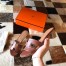 Hermes Oasis Slide Sandals 50mm In Brown Swift Calfskin
