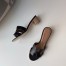 Hermes Oasis Slide Sandals 50mm In Black Swift Calfskin