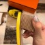Hermes Oasis Slide Sandals 50mm In Yellow Swift Calfskin