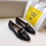 Hermes Pegase Ballerina Flats In Black Calfskin