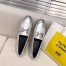 Hermes Women's Royal Loafers In Silver Metallic Lambskin