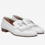 Hermes Women's Royal Loafers In White Calfksin