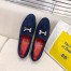 Hermes Women's Royal Loafers In Blue Suede Leather