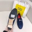 Hermes Women's Royal Loafers In Blue Suede Leather