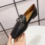 Hermes Women's Time Loafers In Black Goatskin