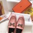 Hermes Women's Paris Loafers In Pink Goatskin