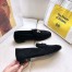 Hermes Women's Paris Loafers In Black Velvet