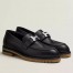 Hermes Women's Faubourg Loafers in Black Leather