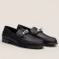 Hermes Women's Destin Loafers in Black Leather