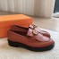 Hermes Women's Impact Loafers in Brown Leather