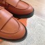 Hermes Women's Impact Loafers in Brown Leather