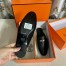 Hermes Women's Oz Mules in Black Leather