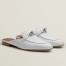 Hermes Women's Oz Mules in White Leather
