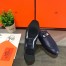 Hermes Oz Mules In Dark Blue Calfskin